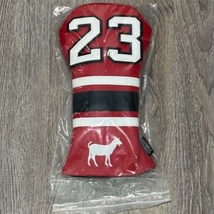 Michael Jordan #23 GOAT Chicago Bulls Golf Driver Head Cover Red Black White 13"